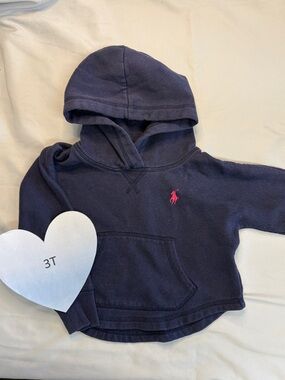 Ralph Lauren - pullover relaxed fit hooded sweatshirt. Size 3T